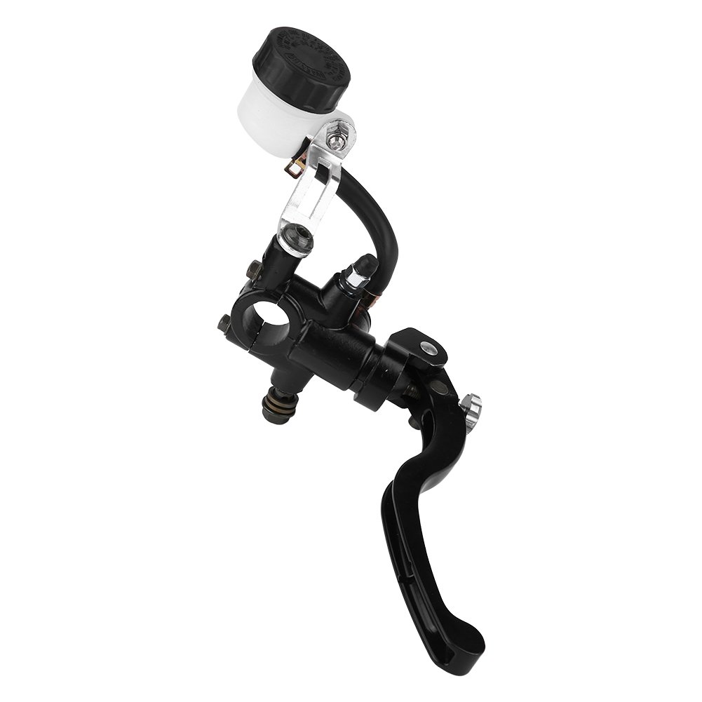 Keenso Front Brake Master Cylinder, 22mm 7/8" Universal Motorcycle Round Hydraulic Brake Cylinder Master Clutch Lever(Front Left) Master Cylinders and Parts