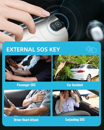 4G WiFi ADAS Dash Cam Front and Inside, Remote Monitor Live Video Car Dual Dash Camera, 1080P Dashcam with GPS, 24H Loop Recording, Night Vision, G Sensor, Geo Fence, Fuel Cut off, SOS Key - JC261P