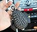 Follicomfy Camellia Pearl Flower Car Key Chain Bag Bowknot Car Smart Keyring Wallet and Auto Remote Key Fob,White Flower
