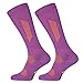 Organic Graduated Compression Socks (1 Pair Purple/Orange, US Women 8-10 // US Men 6.5-8.5)