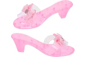 BESPORTBLE 1 Pair Girls High Heels: Girls Plastic High Heels - Toddler Dress Up Slippers - Decorative Transparent Shoes - Pri