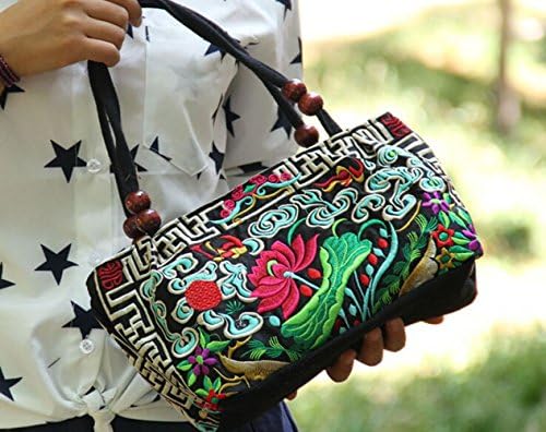 Women Handbag Vintage Style Hand Embroidered Ethnic Fabric Purse patterns