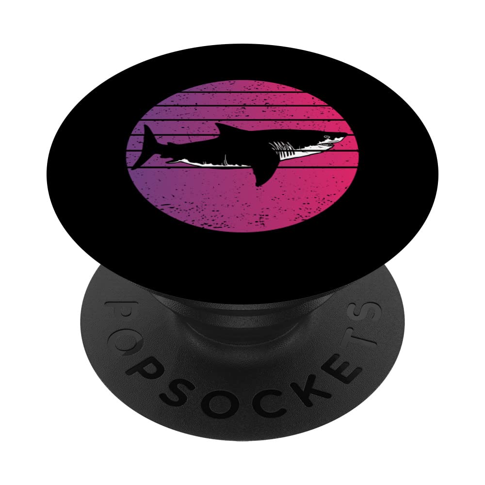 Shark Retro Style Vintage PopSockets Swappable PopGrip