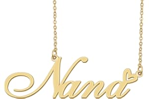 Personalized Custom Name Necklace Gold Silver Stainless Steel Heart Nameplate Pendant Graduation Jewelry for Womens Teens