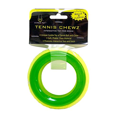 Hyper Pet Tennis Chewz Ring Interactive Dog Toy