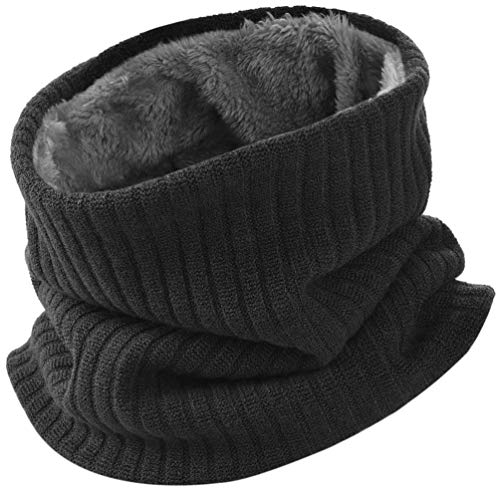 Herren Loop Winterschal Warme Gesichtsmaske - Verdickte Fleece Futter Winterkreisschal Schlauchschal Unisex Lässiger Nackenwärmer für Outdoor Motorrad Fahrrad Indoor Aktivitäten Winddichte Herre Schal