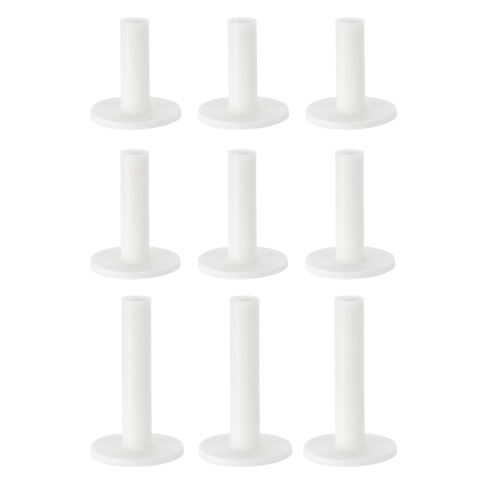 PATIKIL Rubber Golf Tee, 9 Pcs Mix Size Golf Practice Tees Training Driving Range Tee Stable Golf Ball Holder for Outdoor Indoor Hitting Mat, White