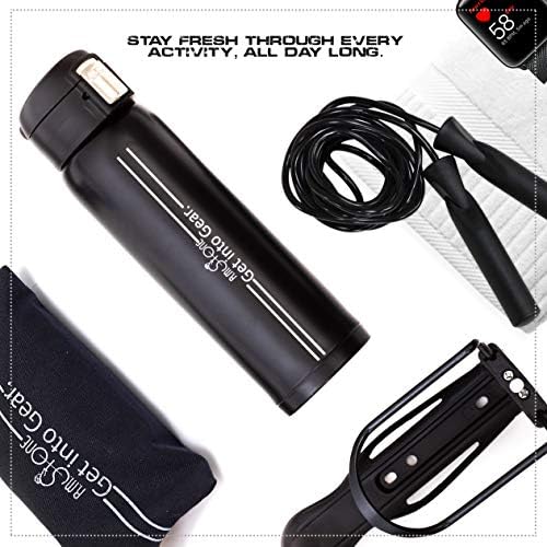 R.M.Stone Bike Bottles Holder with Insulated Water Bottle 16Oz Hot