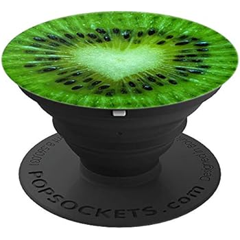 Kiwi Fruit Heart - Cell Phone Mount & Hand Holder Knob 6859