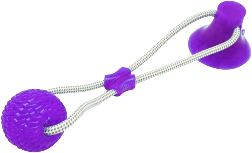 Gebuter Multifunction Pet Molar Bite Toy Chew Resistant Suction Cup Style Dog Ball Toy