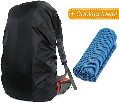 MECOC UltraLight Backpack Rain Cover & Cooling Towel or Cellphone Waterproof Case, 3 Color Available,15-90L For Camping,Hiking,Cycling,Waterproof case for iPhone 6S 6, S7 Edge,S7,Up to 6 inches