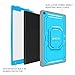 Fintie Case for All-New Amazon Fire HD 10 Tablet (7th Gen 2017) - [Tuatara Magic Ring] [360 Rotating] Multi-Functional Grip Stand Shockproof Protective Carry Cover w/ Built-in Screen Protector, Blue