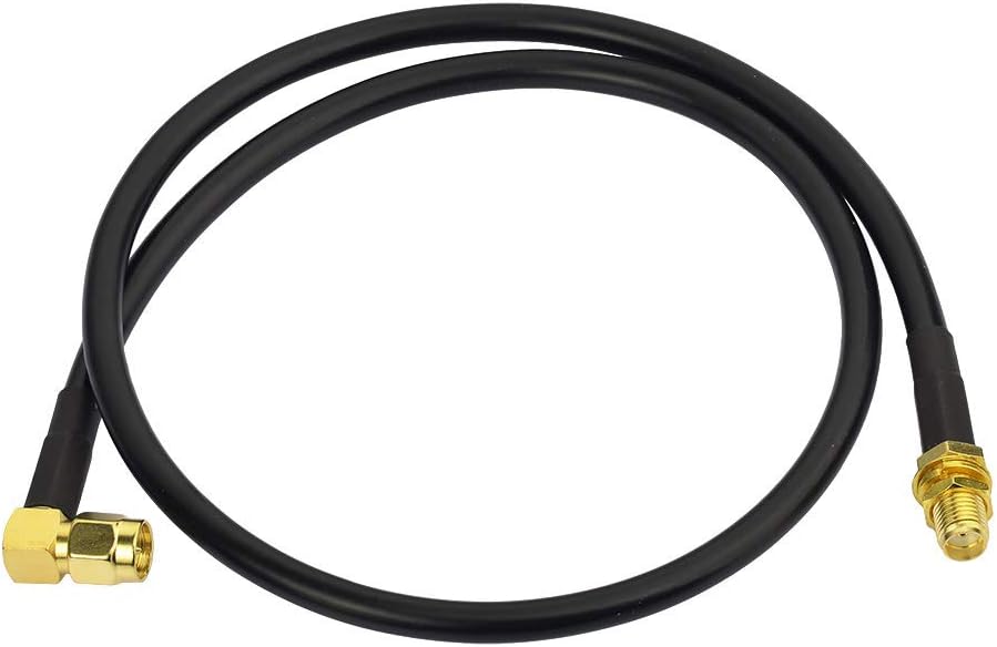 Bingfu Ham Radio Antenna Extension Relocation Cable SMA Male Right Angle to Female RG58 Coaxial Cable 1m 3 feet for Ham Radio Kenwood BaoFeng Wouxun Icom Yaesu Vertex Standard Horizon Marine VHF Radio: Home Audio & Theater