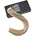 Sunny 18inches Tape in Hair Extensions Human Hair #18/613 Caramel Blonde Mixed Bleach Blonde Highlight Human Hair Tape in Extensions 20pc/50g Weight