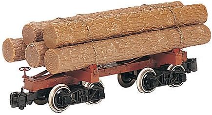 Micro-MarkBachmann Spectrum® Skeleton Log Car w/Logs (Box of 3 Cars), On30 Scale