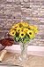 DearHouse Artificial Flowers 4 Bouquet Silk Sunflowers Artificial Sunflower Bouquet 7 Heads Beauty Fake Sunflower Artificial Silk Flower Bouquet for Home Kitchen Bride Holding Flowers Floral Decor