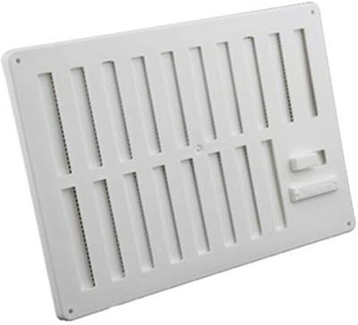 Stadium BM476 White 9x6 Inch Hit & Miss Vent Flyscreen Ventilator Grille