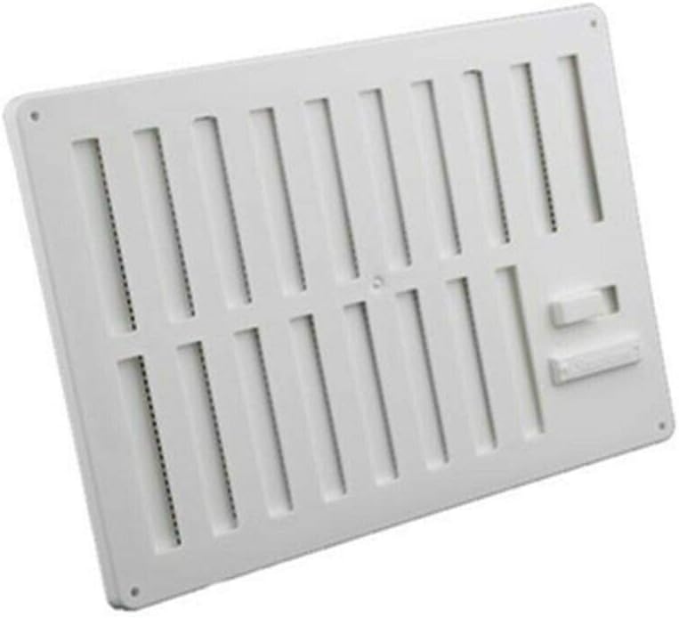 Stadium BM476 White 9x6 Inch Hit & Miss Vent Flyscreen Ventilator Grille