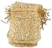 Foxnovo Organza Drawstring Gift Bags (100Pcs-Golden)