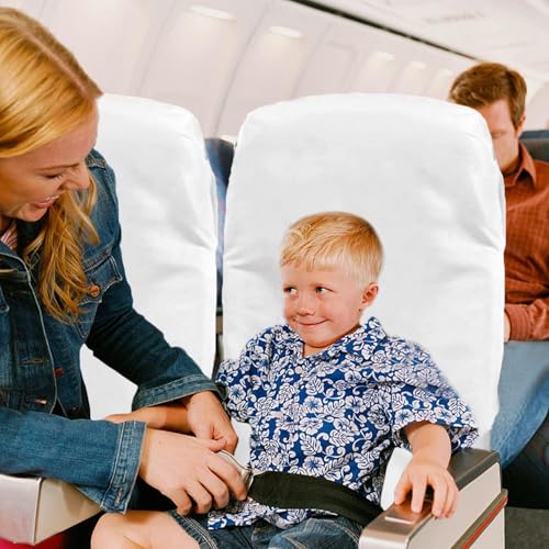 Disposable Airplane Seat Covers, Non-Woven Fabric Public Seat Protective Wrap with Handrail Cover, Portable Seat Covers for Travel, Train, Bus, Car, Airplane, Movie Theatre - 6Pcs