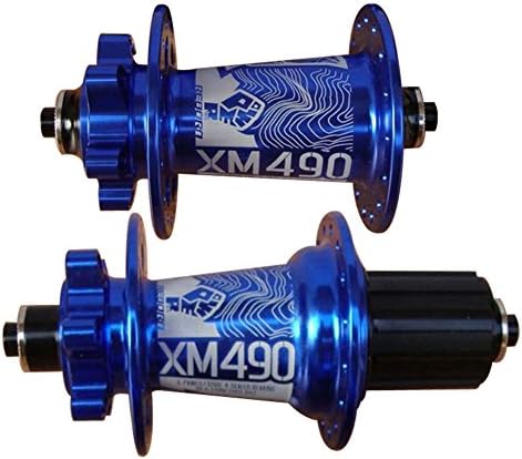 LOLTRA Koozer XM490 Serial Mountain Bicycle Hub Set, CNC Aluminum 2/4 Bearings 32 Holes Disc MTB Bike Hub Set, 15x100/12x142mm/Standard QR Thru Axle