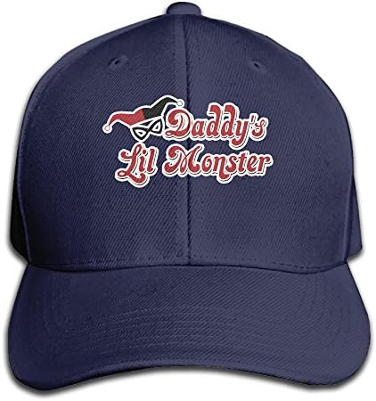 MFUJ Daddy's Lil Monster Harley Quinn Logo Baseball Hats Navy
