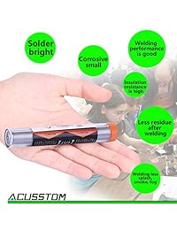 60   40 Estaño Plomo Rosin Core Solder alambre para aparatos eléctricos solderding y DYI (0,8 mm 0.032in), 3pc Tube Pack, 60 g...