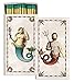 Mermaid Match Boxes with Long Kitchen Matches | Set of 2 Large Designer Match Boxesthumb 3