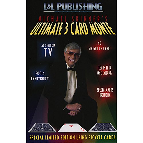 3 Card Monte Card Trick Skinner (Red)