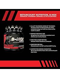 Betancourt Nutrition mezcla para bebida antes de ejercicio B-Nox, sandía 35 porciones 22.3 oz...