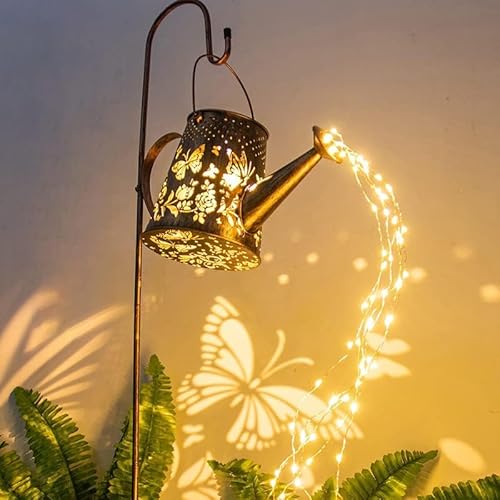 ACUYE Solar Butterfly Garden Lights, Waterproof 36 LED String Lights, Solar Outdoor Decorations Ornaments for Garden Patio Porch Yard