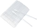 G2PLUS 100 PCS Lip Brushes Transparent Lip Wands for Lips Eyes Makeup