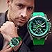 SMTSMT Stainless Steel Sport Modern Men Fashion Wrist Watch - Green