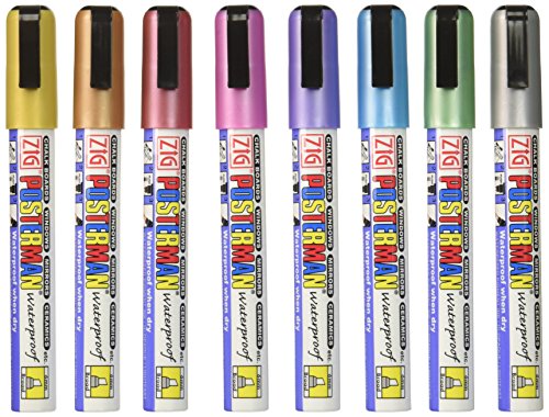 Kuretake Zig 1-Piece Posterman Broad Marker, Metallic