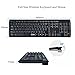 UHURU Wireless Keyboard and Mouse, 2.4GHz Keyboard Mouse Combo and Mouse Pad with Whisper-quiet Full-size Keyboard Design for Windows, Notebook, PC, Smart TV