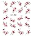 Lily Flowers Nail Art Stickers Water Transfer Decals