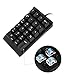Numeric Keypad, Jelly Comb Portable Slim USB Number Pad Keyboard with Multi-Function Keypad for Laptop Desktop PC Notebook, Full Size 23 Keys Numpad, Big Print Letters (Wired)