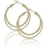 NEOTIGER Elegant Gold Double-Layer Textured Large Hoop Earrings for Women, Matte & Shiny Mixed Circle Earrings, Retro Luxury Fashion Jewelry for Daily/Commute/Party