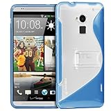 Fosmon HYBO-SK Series Hybrid PC + TPU Kickstand Case Cover for HTC One Max / HTC T6 (Blue)