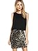 Romwe Women's Sexy Layered Look Fashion Club Wear Party Sparkle Sequin Tank Dress