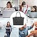 UMODA Laptop Bag for Women,13-15.6 Inch Padded Laptop Tote Bag,Multi Pockets Computer Bags for Women,Gray