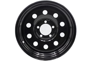 YDDVEHI Black 15x6 Tralier Rim Wheel 5 Lug Holes On 4.5 5x4.5 15 inch 15 X 5 x 4.5 Bolt Circle Steel Equipment Trailer Rim Wheel