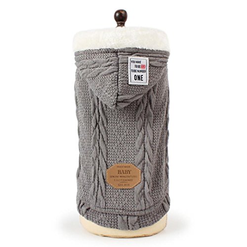Pet Clothes,Haoricu 2017 Cat Puppy Winter Warm Pet Hoodie Sweater For Small Dogs Jacket Coat Apparel (S, Grey)