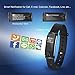 Q-Band Q-68HR Accurate Health & Fitness Tracker Watch, 100 Hours Heart Rate Monitor, Bluetooth Activity Tracker, Sunlight Readable Scratch-Resistant Big Screen, Pedometer Band