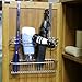 Hair Dryer Holder Shelf,Wall Mount &Over Cabinet Door Hair Care & Styling Tool, Hot Styling Tool Organizer Storage Organizer Rack for Hair Dryer, Flat Iron, Curling Wand, Hair Straighteners, Brushes