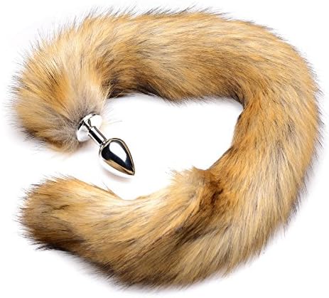 Tails Anal Butt Plugs Fox Metal Faux Fur Bundle 2 Item