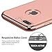 RANVOO iPhone 7 Plus Case, Slim Fit Thin Hard Stylish Cover 3 in 1 Detachable Case, Rose Gold [Clip-ON Series]