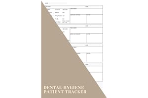 Dental Hygiene Patient Tracker: A Daily Patient Planner To Help RDH (Registered Dental Hygienist) Streamline Their Workflow, 