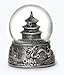 China Silver Tone Snow Globe 65mm Exclusive