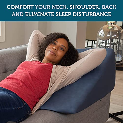 Sleep Jockey Bed Wedge Pillow Clinical Grade Memory Foam Wedge for